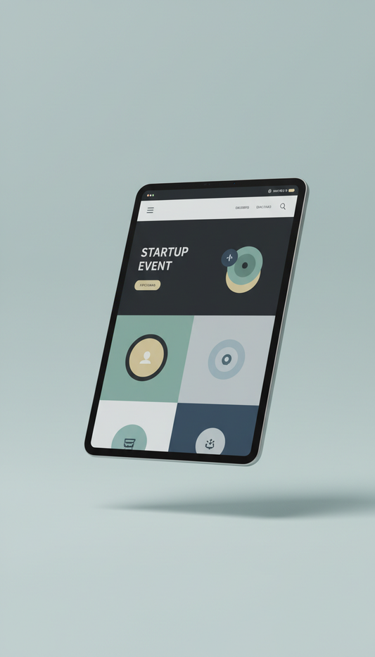 Startup Event Promo Site Template